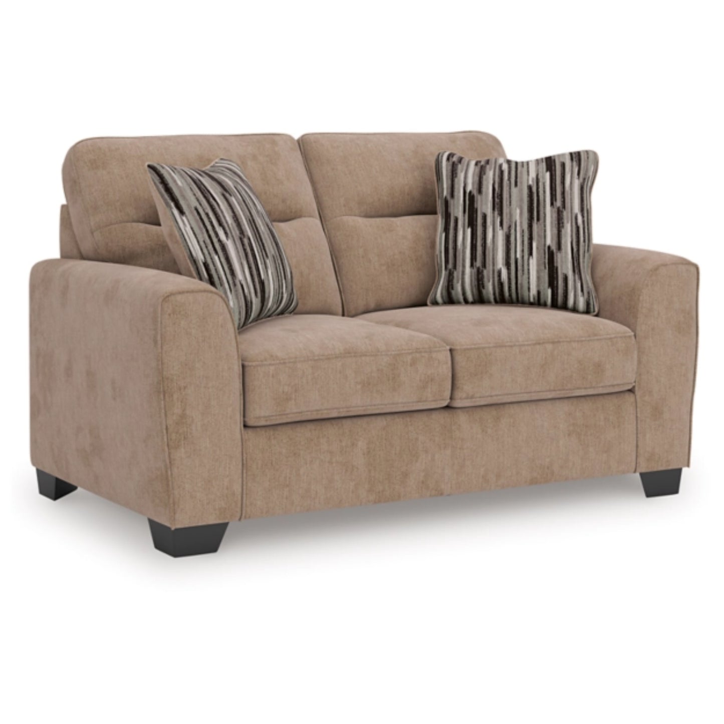 Olten Loveseat - Mocha / Graphite