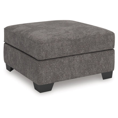 Olten Oversized Accent Ottoman - Mocha / Graphite