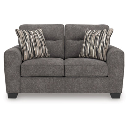 Olten Loveseat - Mocha / Graphite