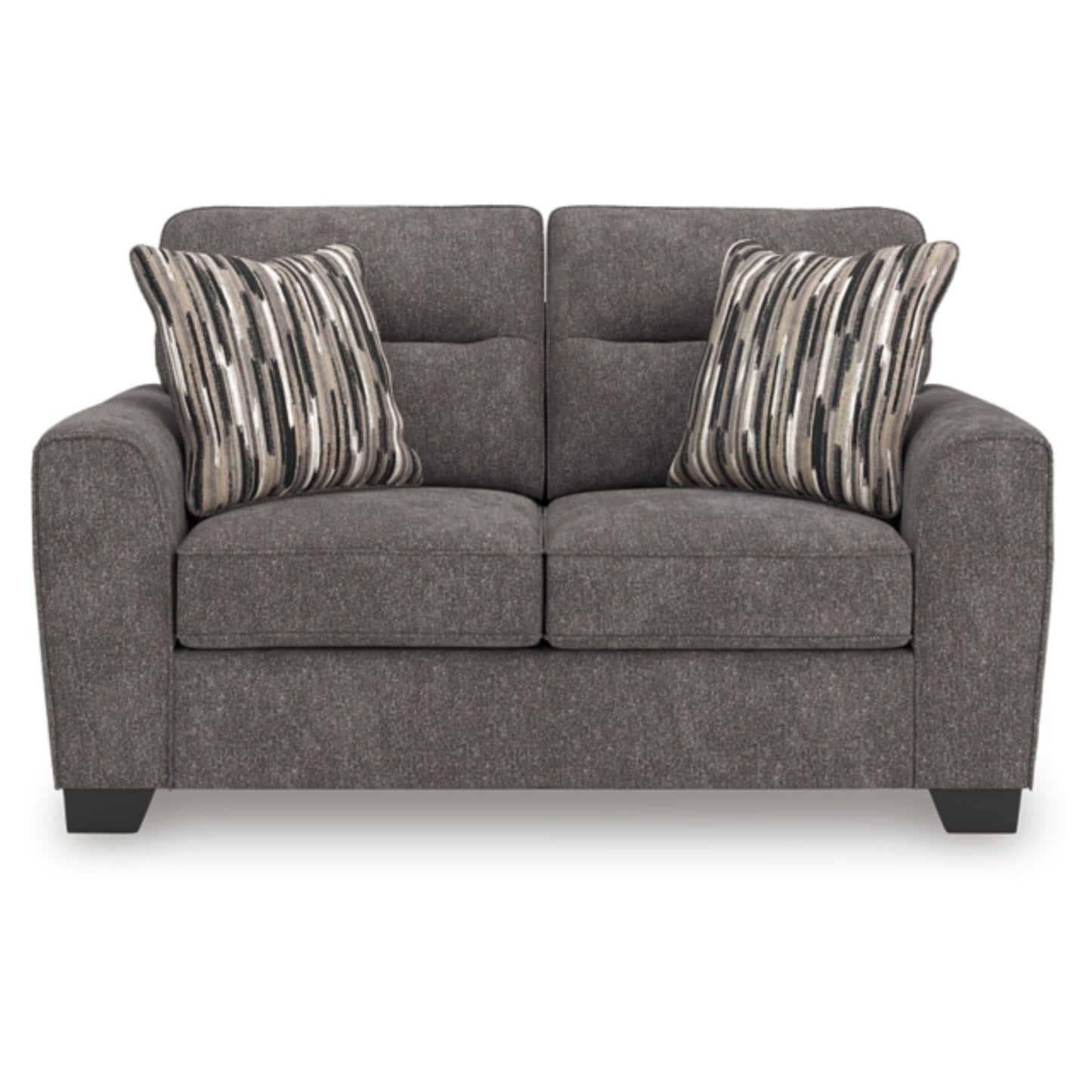 Olten Loveseat - Mocha / Graphite