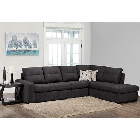 PennyLane 2-Piece Sectional 9883 - Anthracite