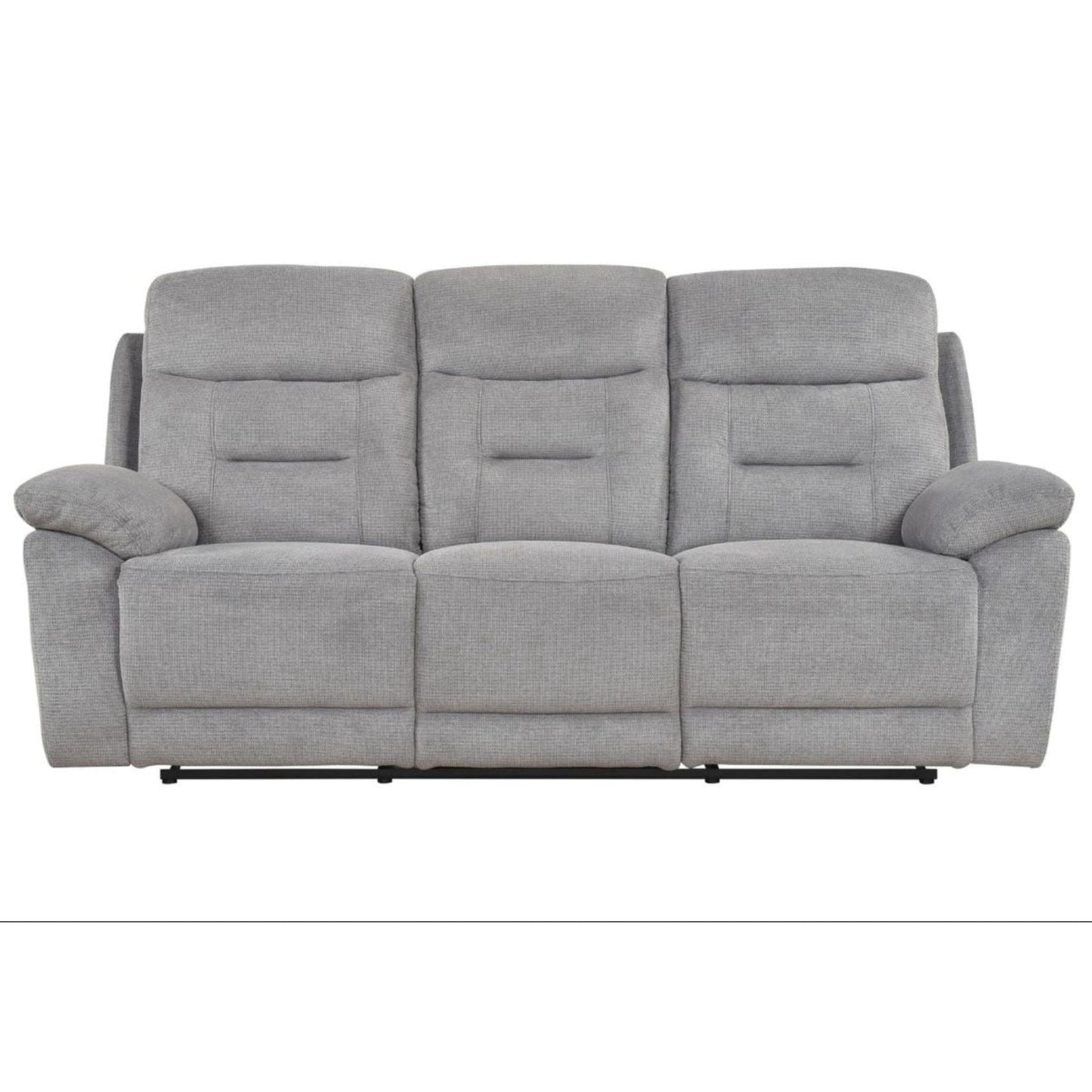 Perris Manual Reclining Sofa M9146 - Beige / Pewter