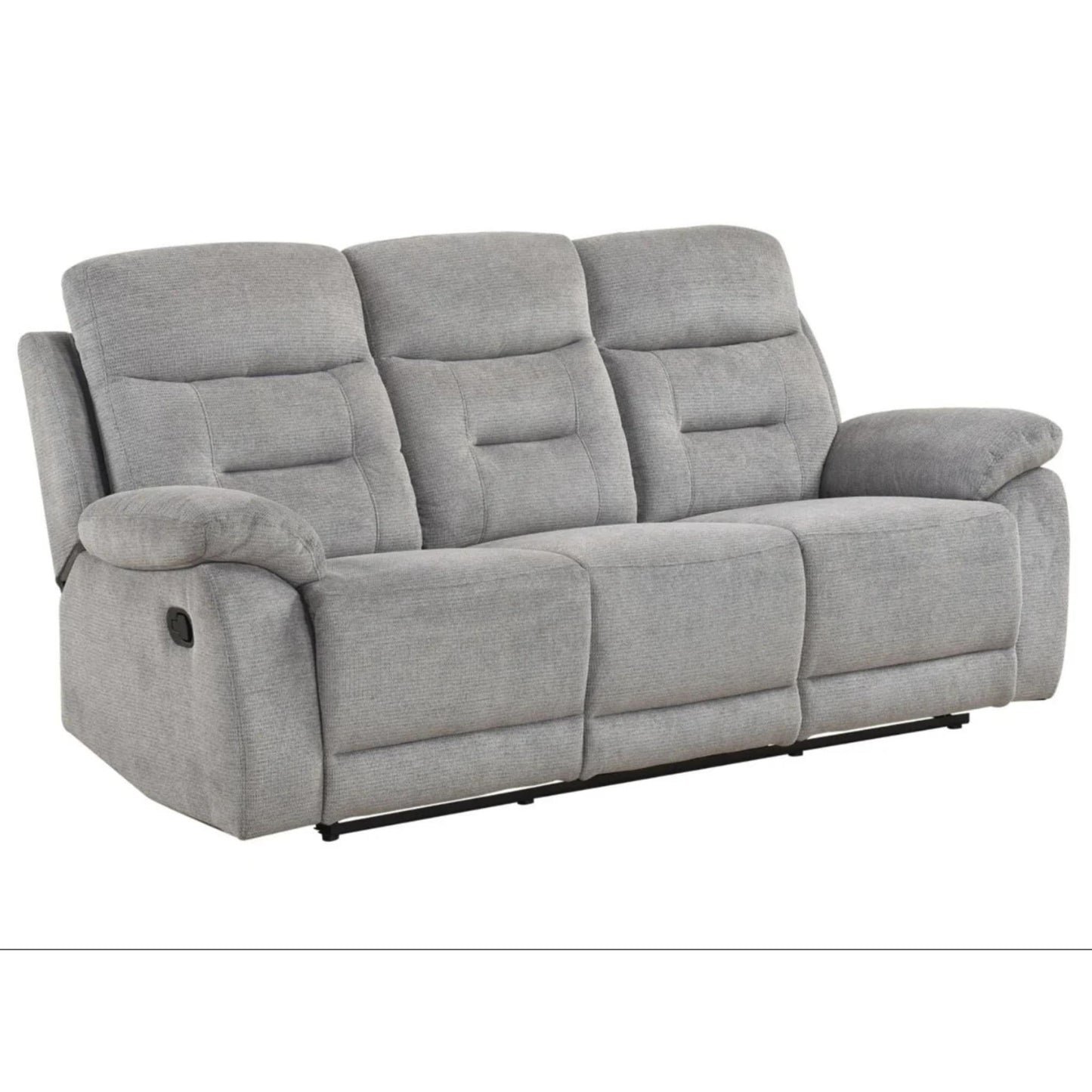 Perris Manual Reclining Sofa M9146 - Beige / Pewter