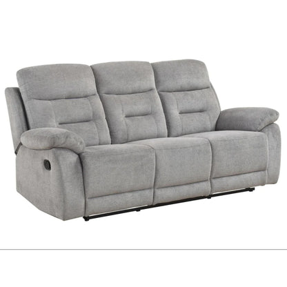 Perris Manual Reclining Sofa M9146 - Beige / Pewter