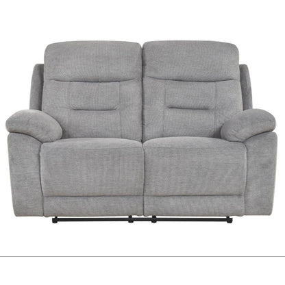 Perris Manual Reclining Loveseat M9146 - Beige / Pewter