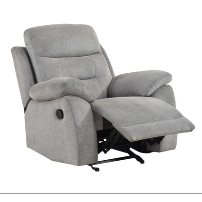 Perris Manual Recliner M9146 - Beige / Pewter