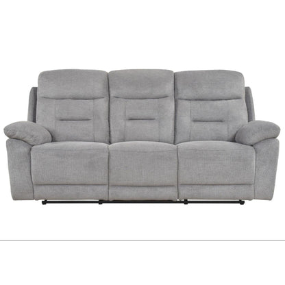 Perris Manual Reclining Sofa M9146 - Beige / Pewter