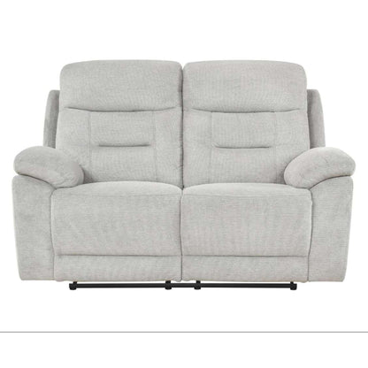 Perris Manual Reclining Loveseat M9146 - Beige / Pewter