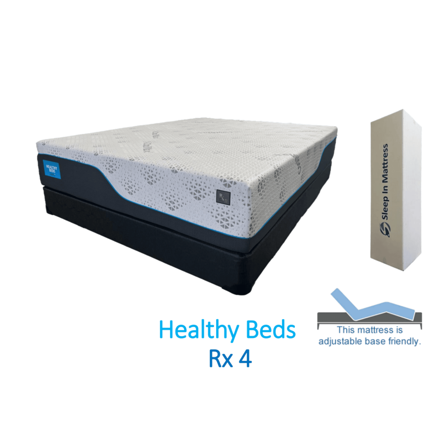 12" Healthy Beds Rx 4 Medium-Firm Copper Infused Foam Mattress