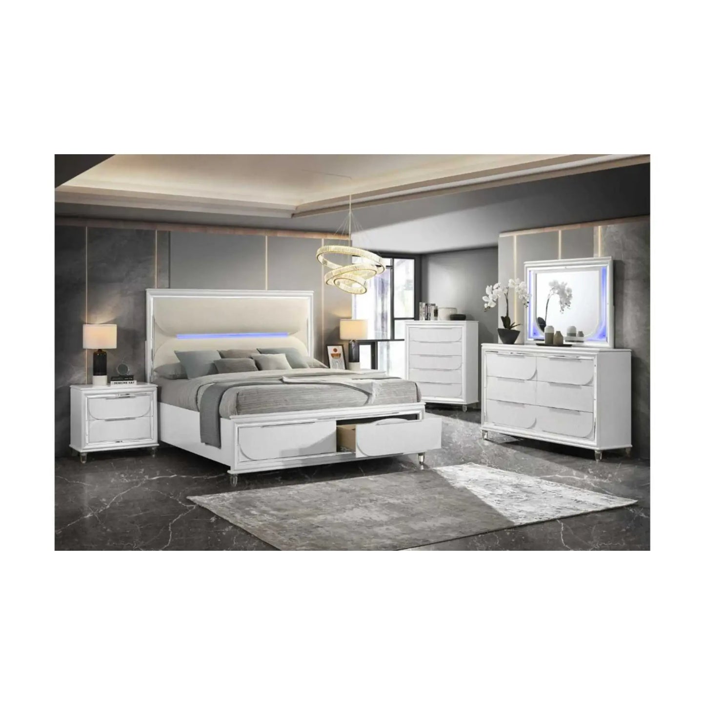 Rachel Bedroom Set B1621 (White)