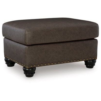 Roxmere Ottoman - Umber