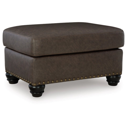 Roxmere Ottoman - Umber