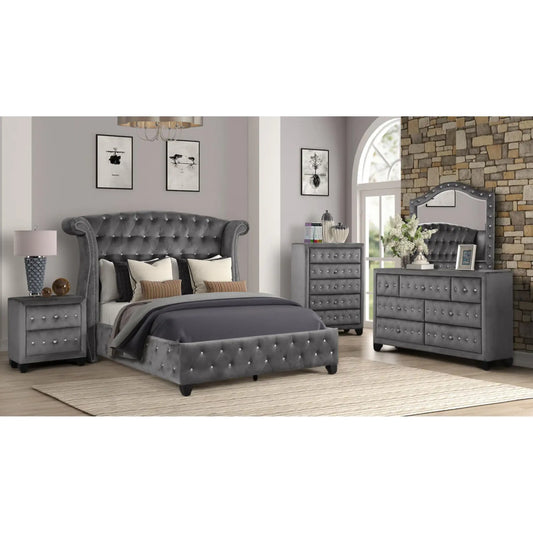 Sophia Bedroom Set  B1181 (Grey)