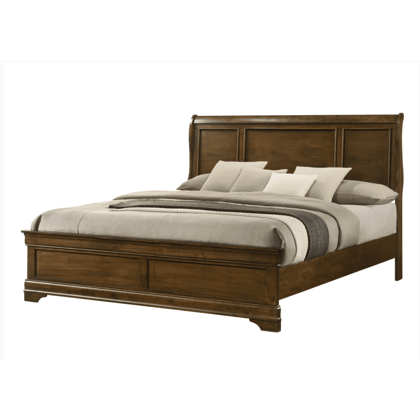 Harrison Twin 6pc Bedroom Set B0393 - Antique Black / Toffee