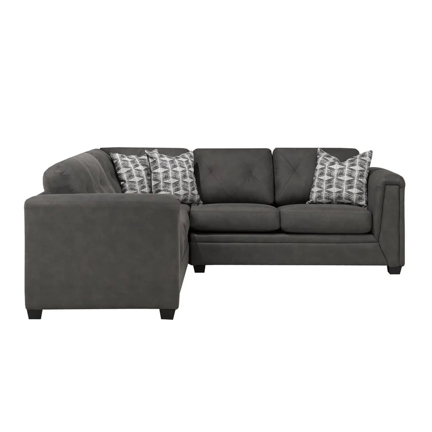 Kingston 2-Piece Sectional 9822  - Denim / Charcoal