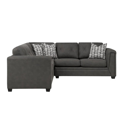 Kingston 2-Piece Sectional 9822  - Denim / Charcoal