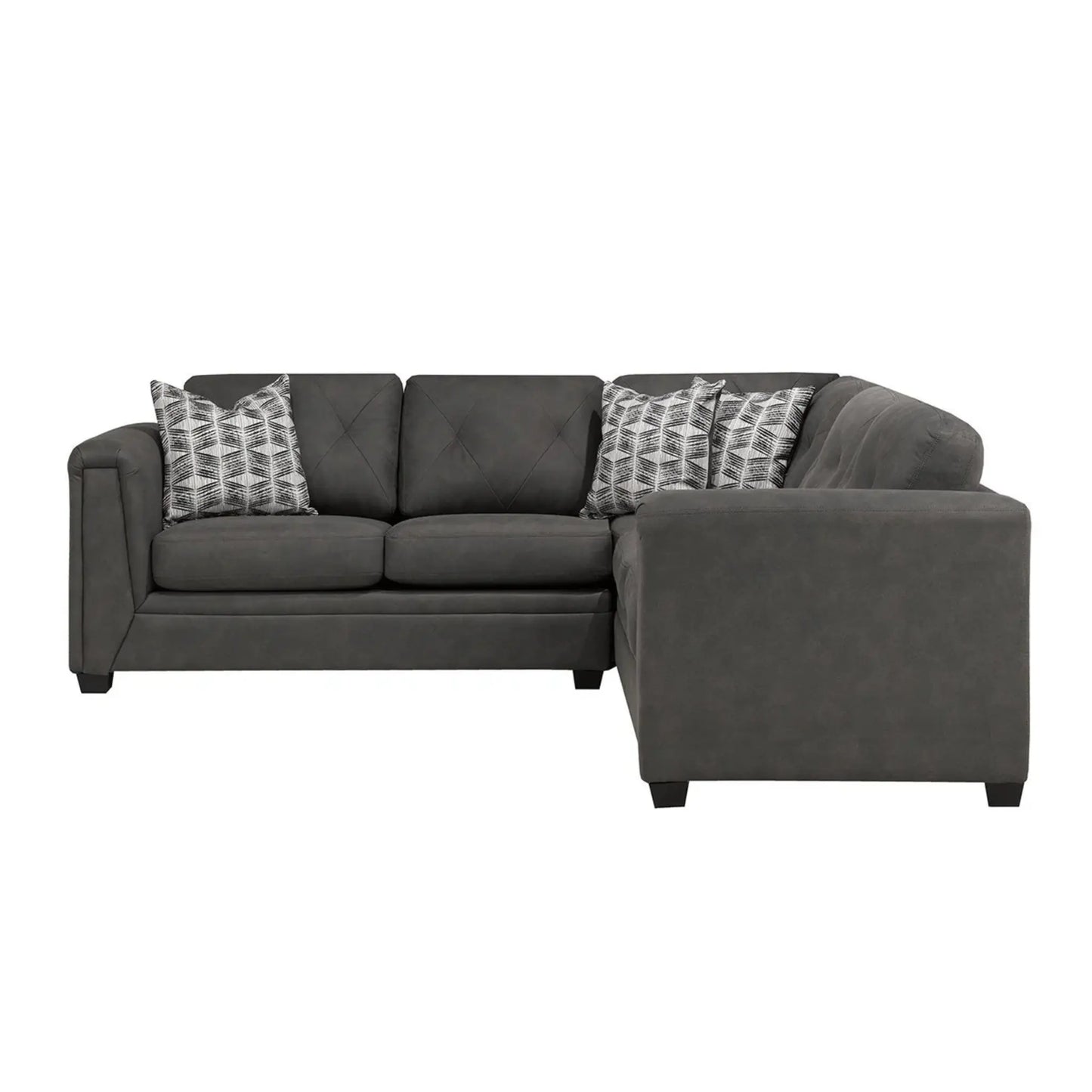 Kingston 2-Piece Sectional 9822  - Denim / Charcoal