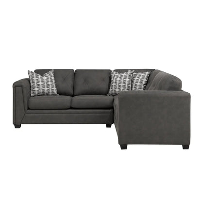 Kingston 2-Piece Sectional 9822  - Denim / Charcoal