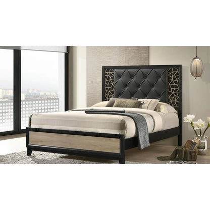 Selena Bedroom Set B1451 (Black & Natural)