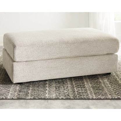 Soletren Oversized Accent Ottoman - Stone / Ash