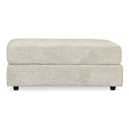 Soletren Oversized Accent Ottoman - Stone / Ash