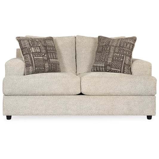 Soletren Loveseat - Stone / Ash