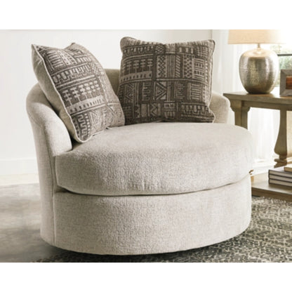 Soletren Swivel Accent Chair - Stone