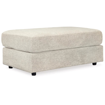 Soletren Oversized Accent Ottoman - Stone / Ash