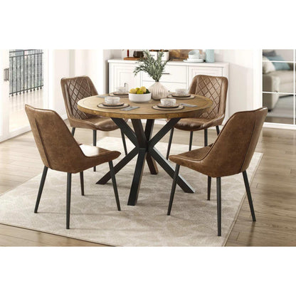 Strata 5-Piece Wooden Round Dining Set - M6063