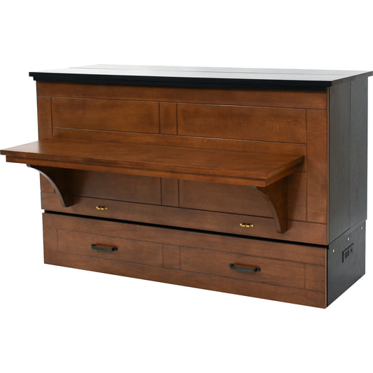 StudioFlex Cabinet Bed with Desk - Cojoba with Black