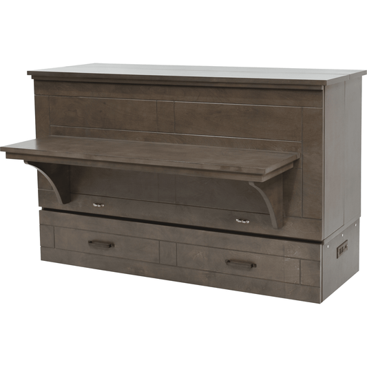StudioFlex Cabinet Bed with Desk - Grey