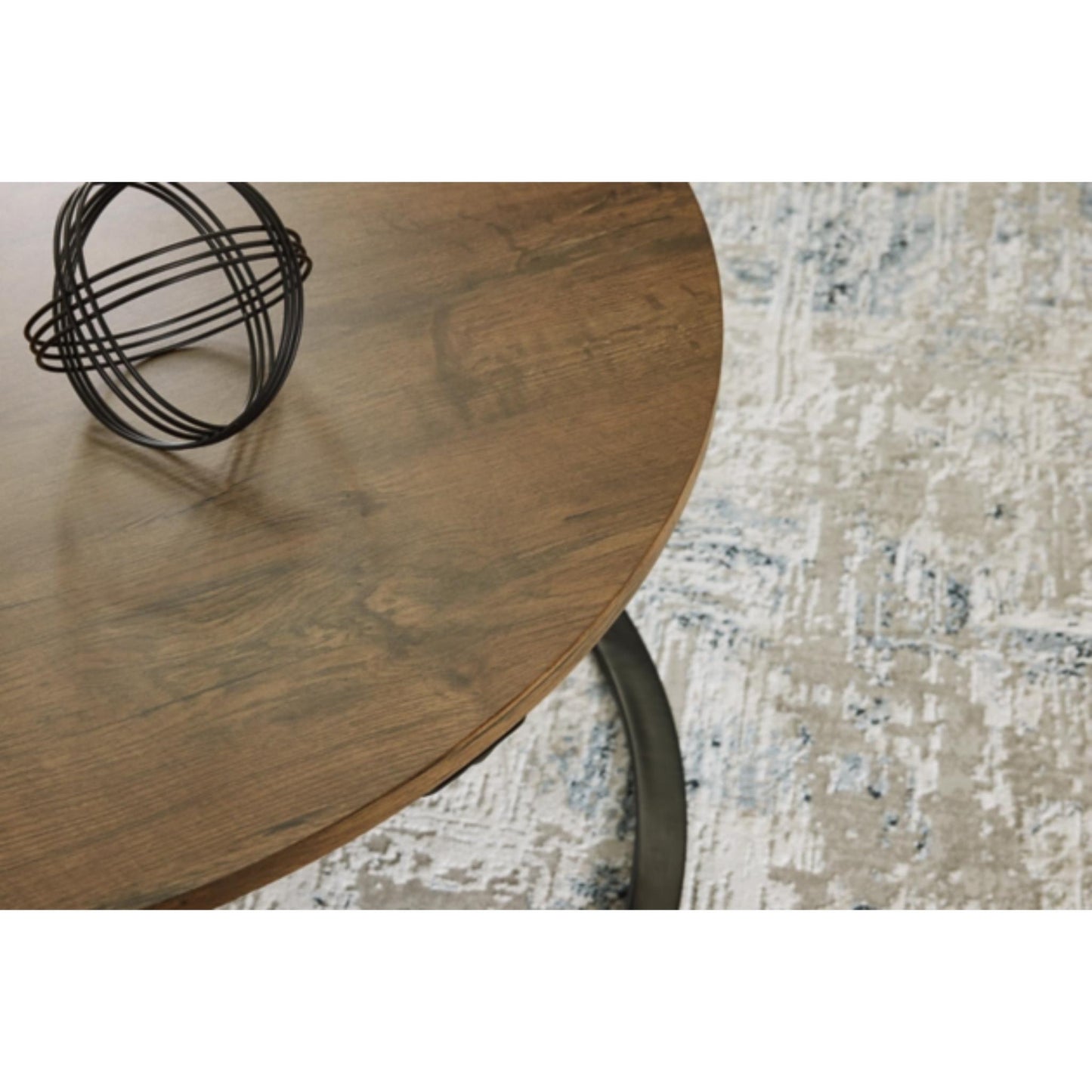 Cassbryn 3pc Occasional Table Set - Brown & Black