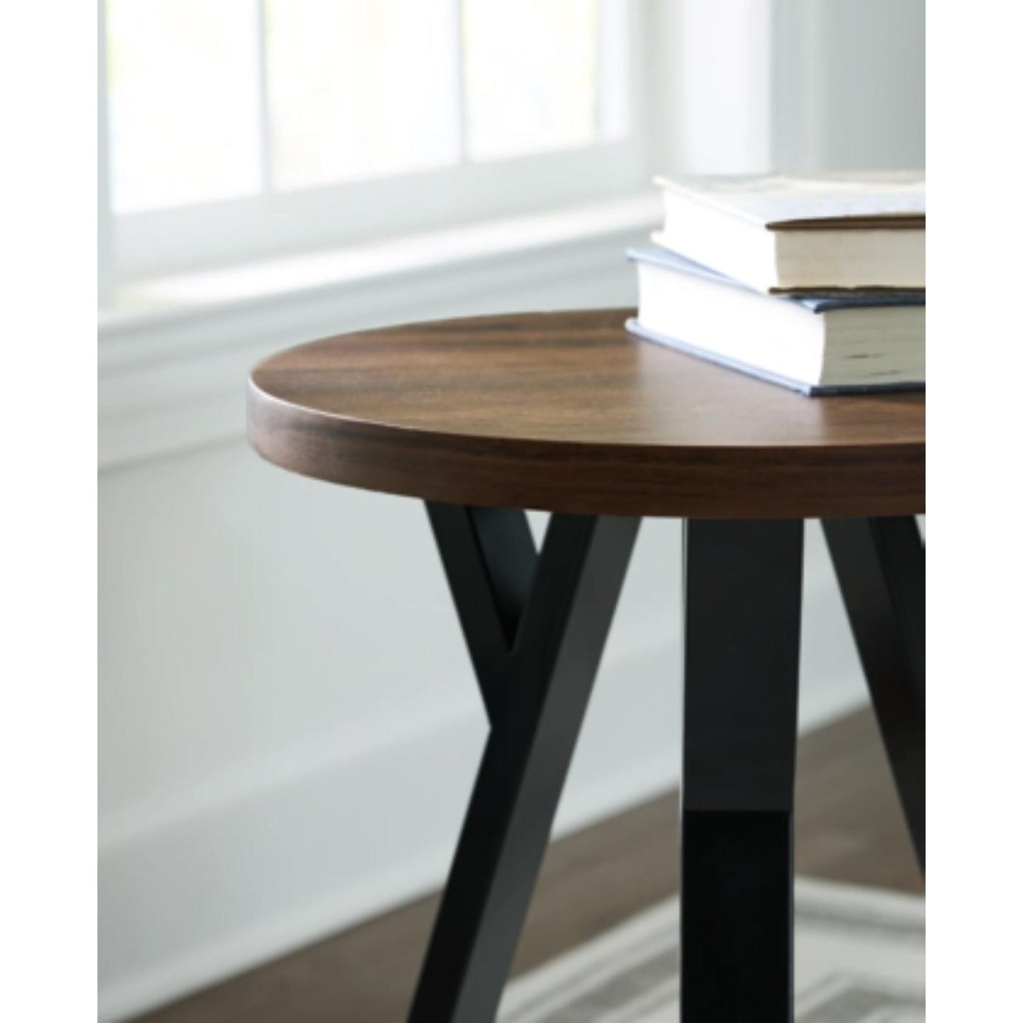 Elbrynn 3pc Occasional Table Set - Brown & Black