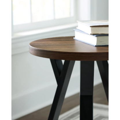 Elbrynn 3pc Occasional Table Set - Brown & Black