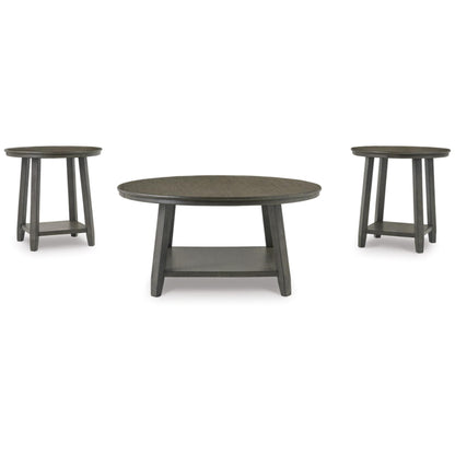 Caitbrook 3pc Occasional Table Set - Gray