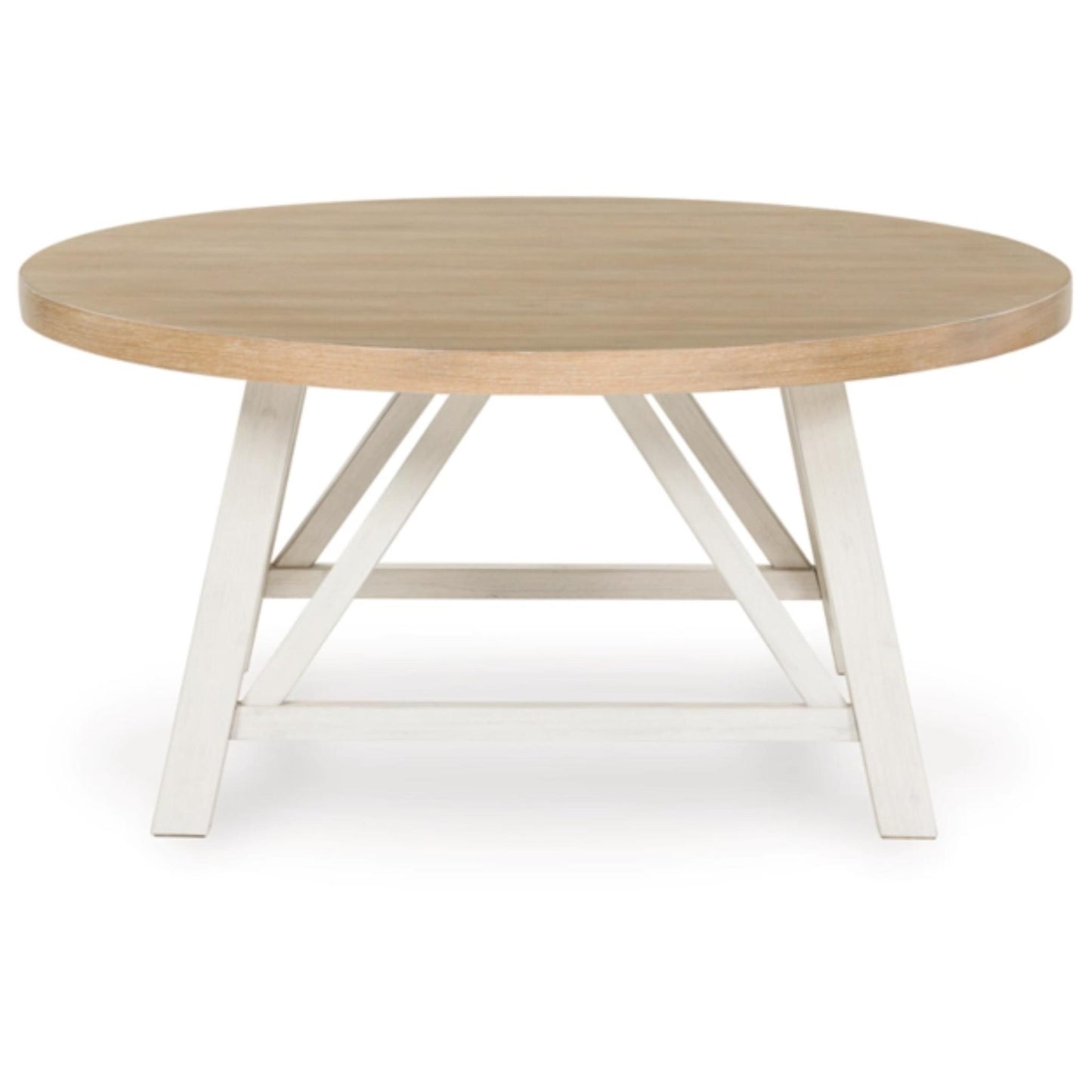 Fawndell 3pc Occasional Table Set - Antique White & Brown