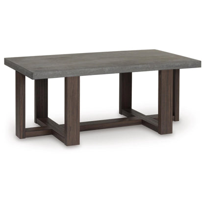 Dynnford 3pc Occasional Table Set - Gray & Brown