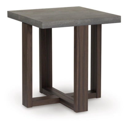 Dynnford 3pc Occasional Table Set - Gray & Brown