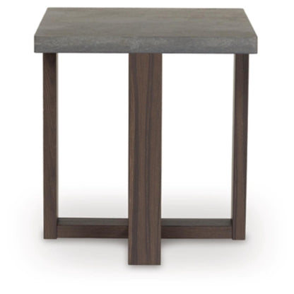 Dynnford 3pc Occasional Table Set - Gray & Brown