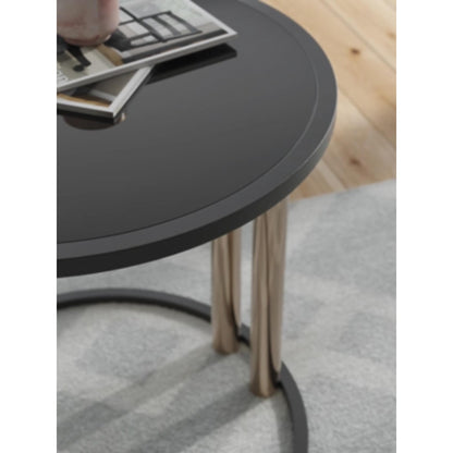 Hannerly 3pc Occasional Table Set - Black & Gold