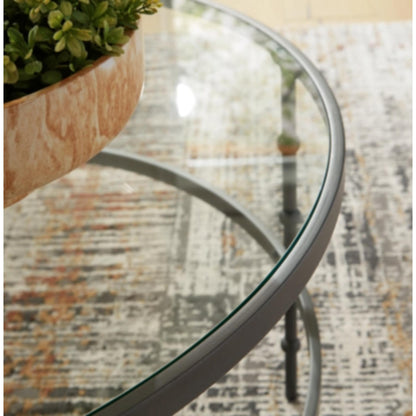 Kellyco 3pc Occasional Table Set - Gunmetal