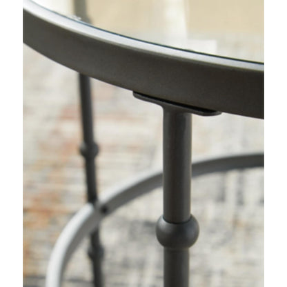 Kellyco 3pc Occasional Table Set - Gunmetal