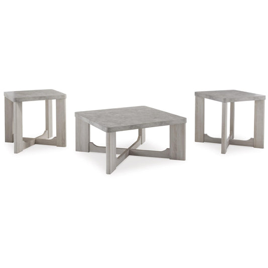Garnilly 3pc Occasional Table Set - Whitewash