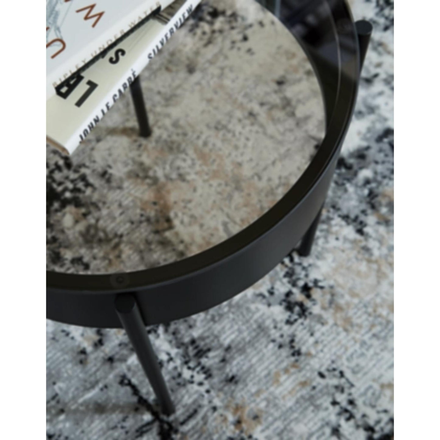 Ardoline 3pc Occasional Table Set - Black