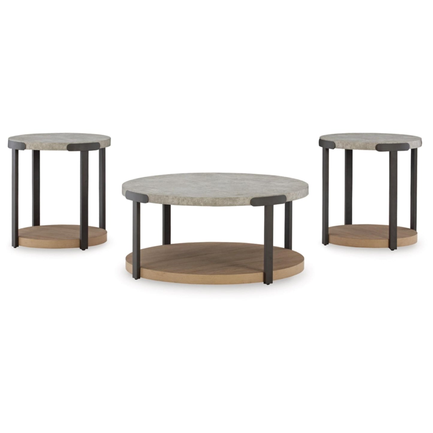 Darthurst 3pc Occasional Table Set - Light Brown