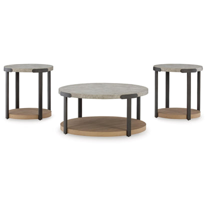 Darthurst 3pc Occasional Table Set - Light Brown
