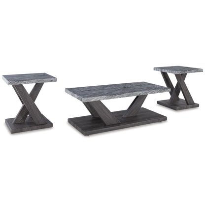 Bensonale 3pc Occasional Table Set - Brown & Gray