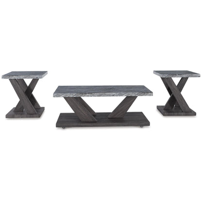 Bensonale 3pc Occasional Table Set - Brown & Gray