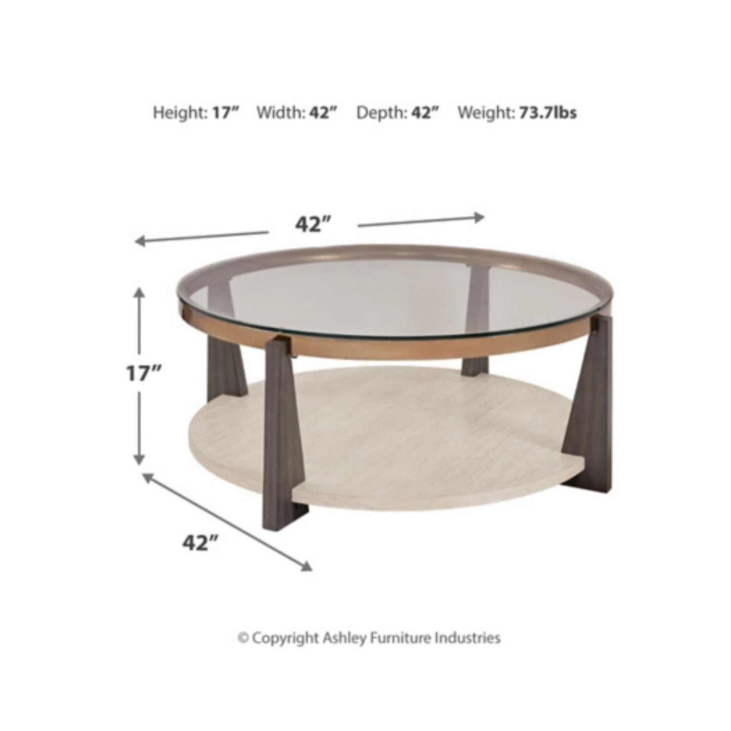 Frazwa Round Cocktail Table