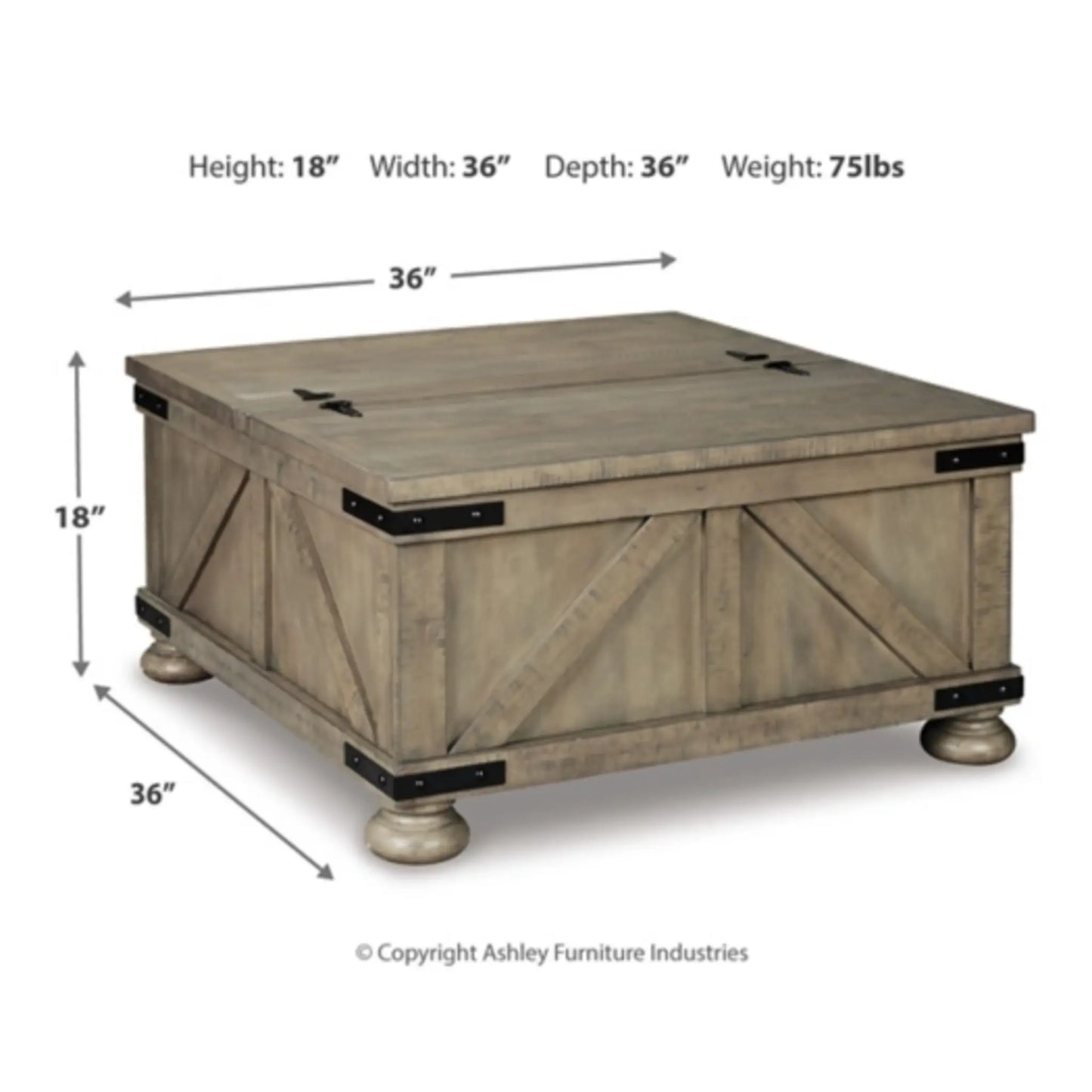 Aldwin Cocktail Table with Storage